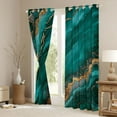 thumbnail image 3 of Castle Fairy Boys Girls Abstract Gradient Stone Pattern Black Out Curtains,Ombre Watercolor Marble Curtains Pack of 2 (42x63 Each),Mountain Fluid Gold Metallic Bedroom Curtains Bedroom Decor, 3 of 6