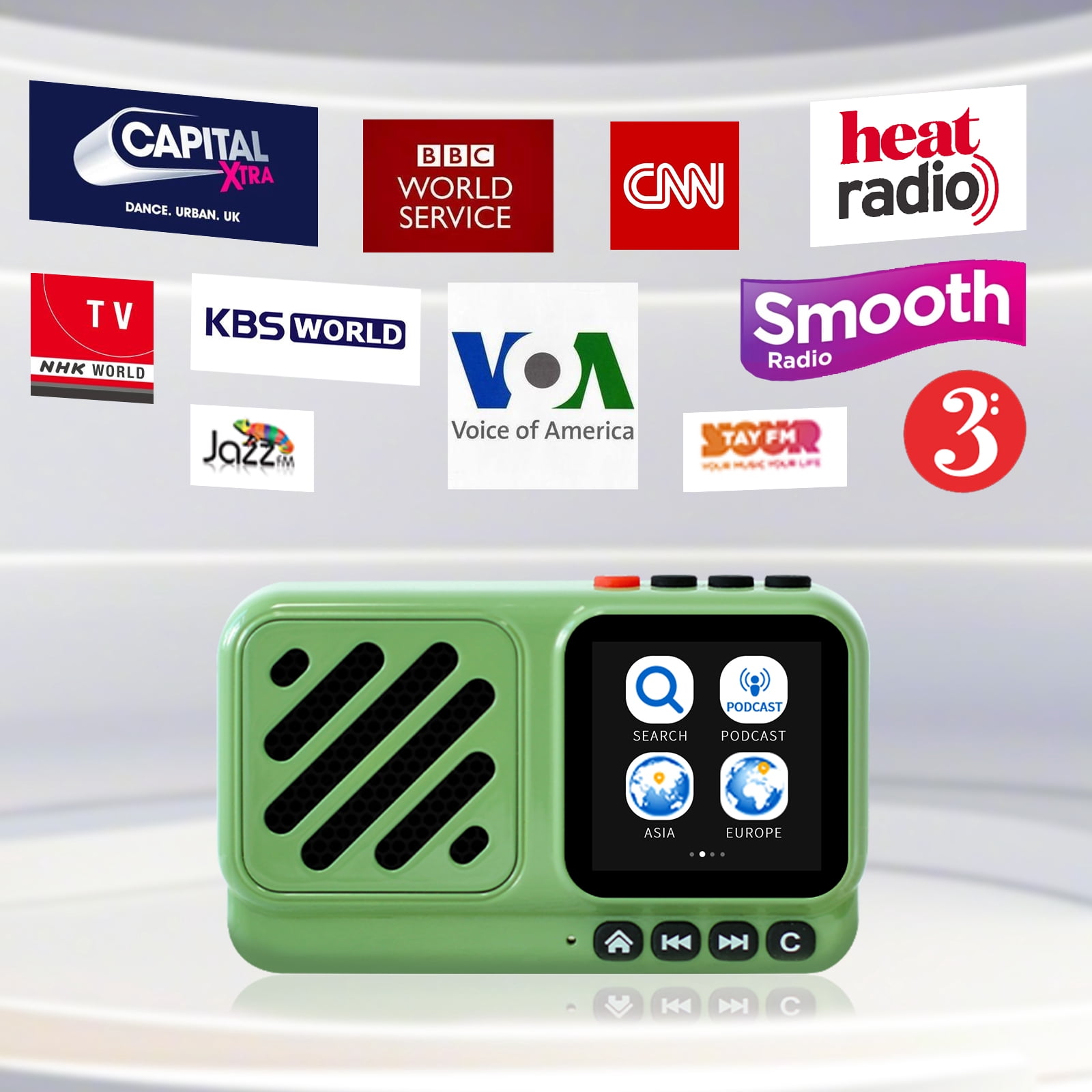 CHOYONG Voyager Bluetooth Speaker Wireless Internet Radio Global Version with WIFI/4G,World Radio Station,BT5.3, Electronics for Home/Travel/Outdoor mini Portable Speaker