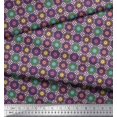 thumbnail image 3 of Soimoi Poly Georgette Fabric Floral Mandala Print Sewing Fabric Yard 52 Inch Wide, 3 of 3