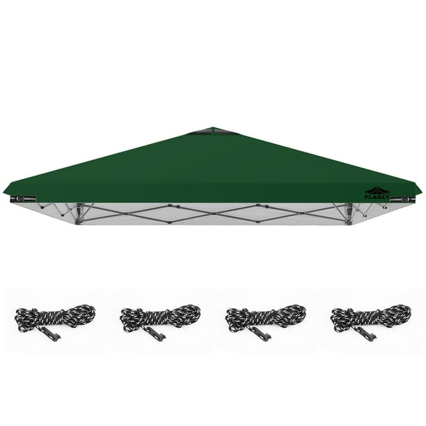 Cubierta Superior para Carpa Toldo 3x3m Impermeable y Protección UV Verde