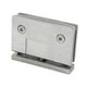 thumbnail image 4 of Bisagra para puerta de ducha de cristal, rotación de 360 ​​grados, metal, ligera Cepillado recto, 4 of 9