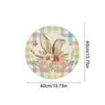 thumbnail image 3 of 15.7 Inch Easter Round Placemat Polyester Fabric Table Mat for Holiday Dining Home Kitchen Party Decorative Protector, 3 of 6