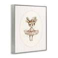 thumbnail image 2 of Stupell Industries Cottage Nursery Ballerina Deer Striped Gray Framed Giclee Art, 24 x 30, by LSR Design Studio, 2 of 8