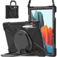 thumbnail image 1 of Estuche portátil con rotación 360 para Galaxy Tabs8/s7 Estuche de 11 "con soporte para S Pen Estuche resistente Soporte giratorio Correa de mano Correa de transporte para hombro Cubierta par, 1 of 5