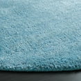 thumbnail image 4 of SAFAVIEH Himalaya Rachelle Solid Wool Area Rug, Blue, 4' x 4' Round, 4 of 9