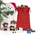 thumbnail image 5 of Christmas Sack – 28" X 20" Canvas Gift Bag with Drawstring, Full Print Polyester Santa Sack, Durable Reusable Xmas Gift Bag for Holiday, Party & Storage, 5 of 5