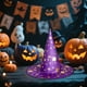 thumbnail image 4 of Sombrero de bruja de Halloween para adultos y niños Sombreros clásicos negros puntiagudos con accesorios de disfraz de estrella para mujeres y hombres Fiesta de Halloween, 4 of 5
