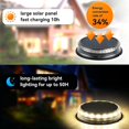 thumbnail image 3 of Solar Ground Lights, 4 Pack 17 LED Solar Garden Lights Outdoor Waterproof Solar Deck Light for Pathway, Landscape, Patio, Yard, Step, Lawn, Walkway, 3 of 7