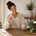 thumbnail image 7 of Decorative Wreath Frames for Floral Arrangements Star Heart Cane Shapes Home Decor, 7 of 7