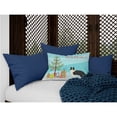thumbnail image 3 of Carolines Treasures CK3522PW1216 Border Collie Christmas Tree Canvas Fabric Decorative Pillow, 12H x16W, multicolor, 3 of 4