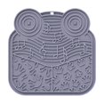 thumbnail image 2 of Lick Mat for Dogs, Silicone Pet Mat 7 Inch Lick Mat for Cats Slow Feeder for Dogs Pet Feeding Mat Calming Design for Relaxation Relief Gray, 1 Pack, 2 of 6