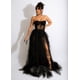 thumbnail image 3 of Vestido de noche sexy con top de tubo de malla de encaje de talla grande para otoño e invierno, 3 of 4