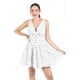 thumbnail image 1 of Vestido bordado de flores Roman Fashion /Juvenil, 5814 (Blanco /flor azul) blanco CH, 1 of 5
