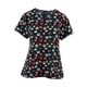 thumbnail image 2 of Camiseta exfoliante con cuello en V para mujer, ropa de trabajo, uniforme de trabajo de enfermera transpirable, camiseta exfoliante de enfermería para Negro, 2 of 10
