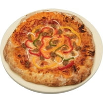 13 In Round Baking Stone,Pizza Stone for Oven,Ceramic Pizza Stone,Durable Grill Baking Stone for Indoor Electric Ovens Baking Crisp CrustPizza,Bread