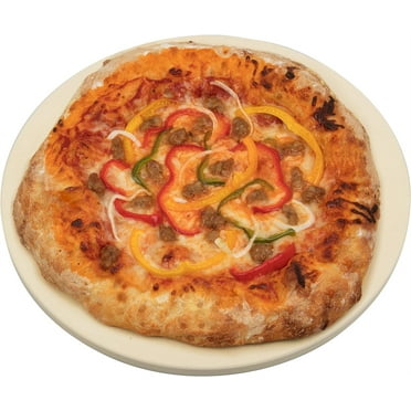 13 In Round Baking Stone,Pizza Stone for Oven,Ceramic Pizza Stone,Durable Grill Baking Stone for Indoor Electric Ovens Baking Crisp CrustPizza,Bread