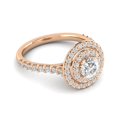 thumbnail image 2 of 1.00ctw Diamond Halo Engagement Ring in 10k  Rose Gold, 2 of 2