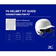 thumbnail image 4 of Casco de bateo para softbol Fastpitch Mizuno F6 para adulto con máscara, 4 of 4