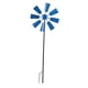 thumbnail image 5 of Escultura de viento de metal, molino de viento decorativo con estaca de metal para jardín, césped Azul, 5 of 9