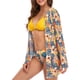thumbnail image 2 of Elegante traje de baño dividido de tres piezas con estampado cómodo para mujer Mostrar cintura sin cables con almohadilla Conjunto de bikini cómodo sólido OAVQHLG3B Store  lin121212, 2 of 4