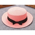 thumbnail image 2 of JAJAHO Kids Straw Hat For Boys Girls Summer Wide Brim Cap Sun Visor Hats Sun Protection Beach Hats Bowknot Floppy Cap, 2 of 3