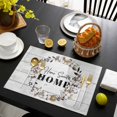 thumbnail image 3 of Farmhouse Wreath Placemats Set of 8, Sweet Home Rustic Plants Texture Grey Wood Placemats for Dining Table, Place Mats for Kitchen Tabletop, Waterproof Wipeable Dining Table Mats Set, 3 of 9
