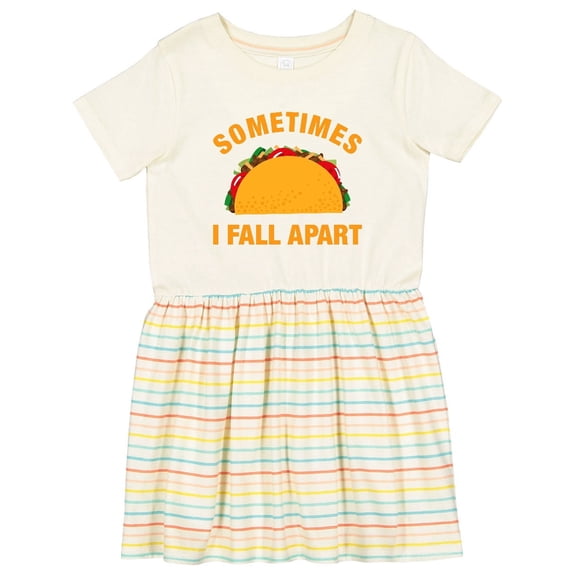Inktastic Tacos Fall Apart Girls Toddler Dress