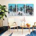 thumbnail image 4 of Idea4wall 3 Piece Tropical Canvas Wall Art Palm Tree Canvas Prints Modern Home Wall Decor, 16"x24", 4 of 5