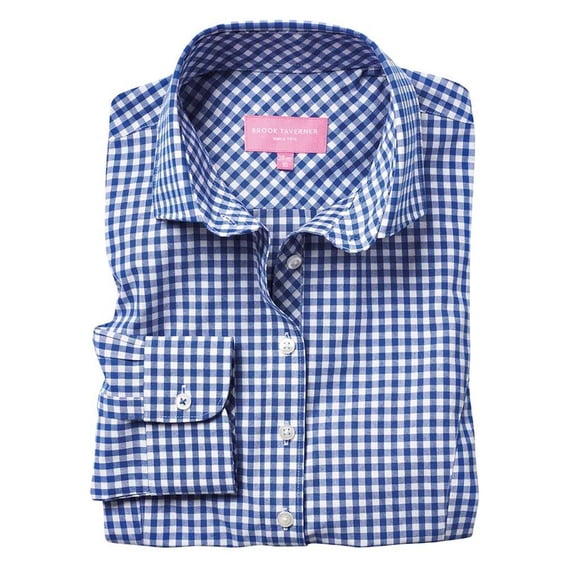 Brook Taverner Womens Kansas Gingham Long Sleeve Shirt