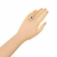 thumbnail image 6 of HeartsAndYou 1.7ct Natural Blue Sapphire & Diamond Art Deco Trilogy Ring 14k SOLID White Gold, 6 of 9