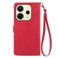 thumbnail image 3 of For Xiaomi Redmi Note 14 4G (164.84x78.15x8.16mm) Case Zipper Wallet Flower Imprint PU Leather Phone, 3 of 5