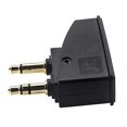 thumbnail image 2 of Flight Headphone Adapter 3.5 Mono Plug to 2X3.5 Plugs Compatible with QC45 QC35 QC3 QC25 QC20 Headp, 2 of 5