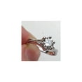 thumbnail image 4 of 3/4 ct Twist Solitaire Diamond Engagement Ring 14K White Gold, 4 of 4