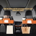 thumbnail image 2 of Car Organizers and Storage Box, 4 In 1 Multifunctional Car Organizers and Storage Back Seat for Hold Phone, Drinks, Handbag, Universal Fit for Suv/Sedan (Orange), 2 of 8