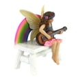 thumbnail image 4 of GlitZGlam Megan The Rainbow Fairy with Rainbow Bench – a Miniature Fairy Figurine for Your Fairy Garden, 4 of 5