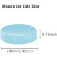 thumbnail image 2 of 12PCS Colored Regular Mouth Plastic Mason Jar Lids with Airtight Ring for Regular Mouth Ball Mason/Canning Jars (Fit for 7cm/2.75inch Outter Diameter Mason Mouth), 2 of 8