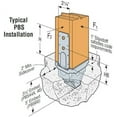 thumbnail image 6 of Simpson Strong-Tie PBS66 - Galvanized Standoff Post Base for 6x6, 6 of 9