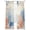 Orange, Navy Blue, Coral, variant on Orange Navy Blue Coral Semi Sheer Curtains 63 Inch Length 2 Panels Set, Summer Beach Coastal Rustic Sheer Kitchen Curtain Privacy Voile Window Curtain for Living Room Bedroom Rod Pocket Drapes