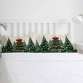 thumbnail image 5 of Merry Christmas King Size Comforter Set, Fantasy Xmas Trees Stars Winter Snowflakes Linen Bedding for All Seasons, 4 Pcs Bed Set with 1Comforter (90"x106") ,1 Sheet(94"x116"), 2 Pillowcases (19"x35"), 5 of 7