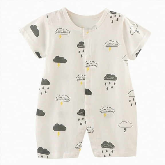 KPOPLK Baby Boy Fall Outfit Mamas Boy Embroidery Jumpsuit Long Sleeve Crewneck Romper Boy Winter Clothes(Beige,18-24 Months)