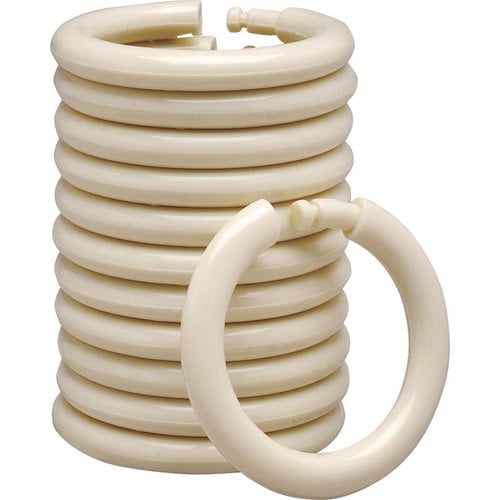 Homebasix O-Ring Shower Curtain Hooks (Set of 12)