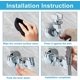 thumbnail image 2 of Adjustable Shower Head Holder, Chrome Wall Mount Strong, 2 of 5