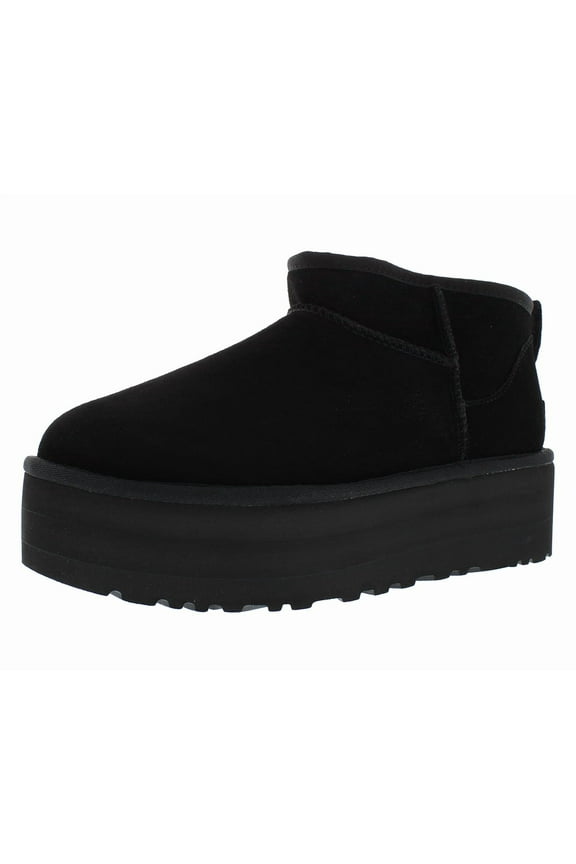 Women's Classic Ultra Mini Platform Boots Black - 1135092-BLK