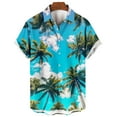 thumbnail image 4 of HaoXianJian Men's Hawaiian Shirt Tropical Beach Shirts Short Sleeve Prints Shirts Holiday Button UP Tropical Shirt Casual Cuban Shirts, 4 of 4