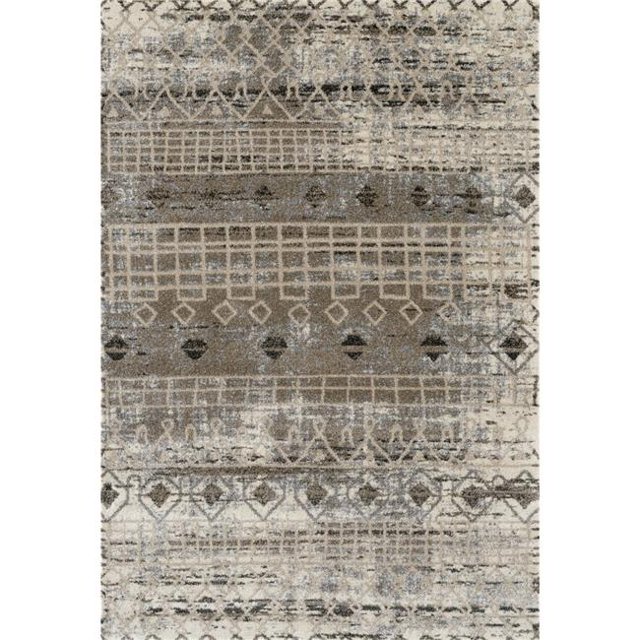 Amer Rug CAR192691 2 ft. 6 in. x 9 ft. 1 in. Caribe 19 Power-Loomed Runner Rug - Walnut