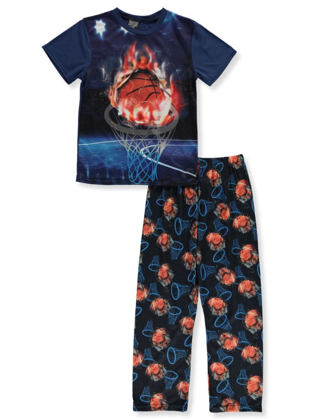 Quads Seven Quad Seven Basketball 2Piece Pajamas (Big Boys