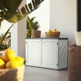 thumbnail image 3 of UBesGoo 260-Gallon Outdoor Storage Deck Box, HDPE Patio Storage Chest for Garden Tools & Cushions, 3 of 8