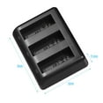 thumbnail image 4 of Charging Kit Triple Channel with 2pcs 1300mAh Rechargeable Li-ion Batteries USB Charging Cable for OSMO Action Camera, 4 of 7