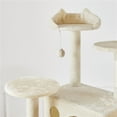 thumbnail image 4 of Yaheetech 80'' H Multilevel Cat Tree Tower With Condos,Beige, 4 of 8