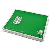 Norcom 5 Subject 180 Sheets Notebook, Wide Ruled, 10.5" x 8"
